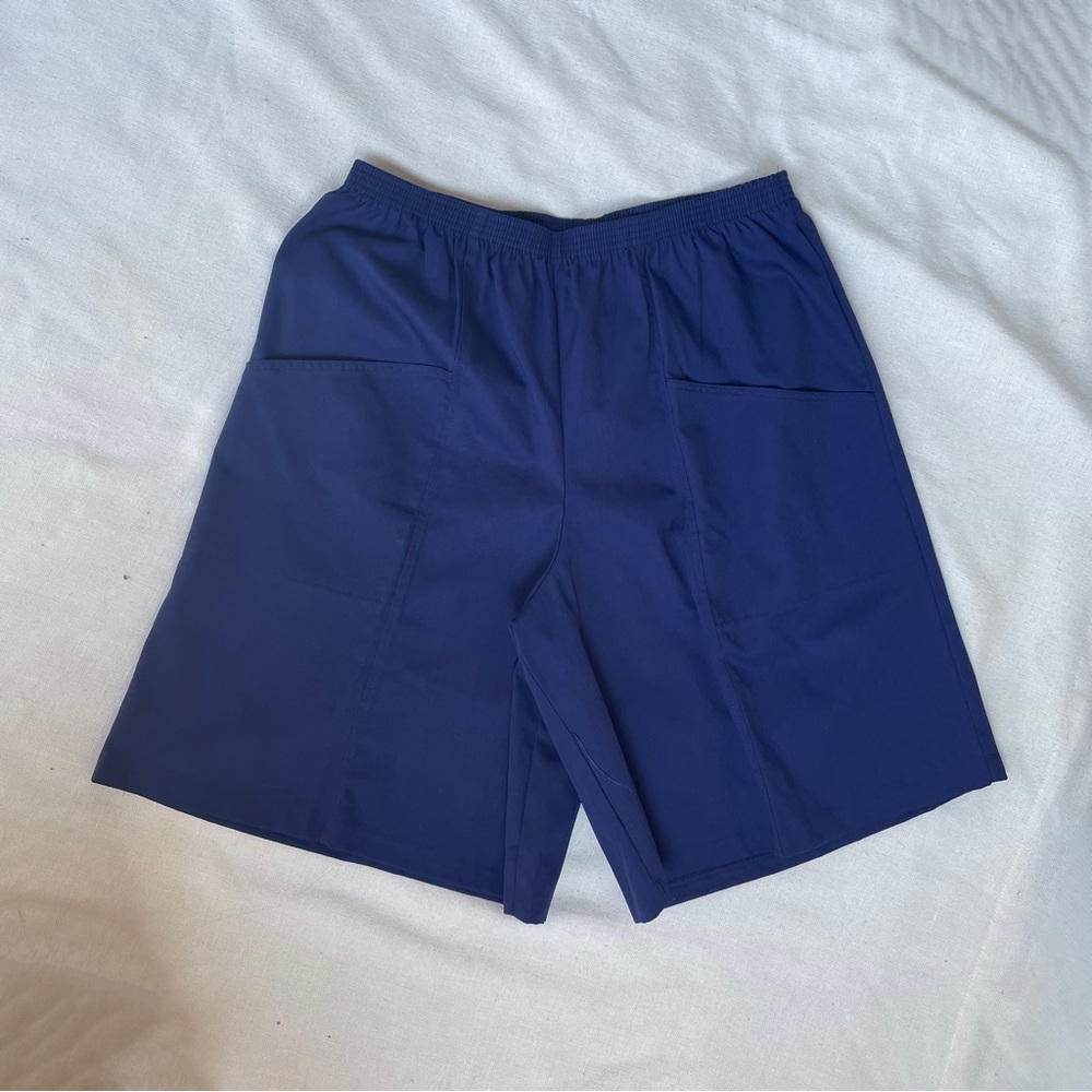 Vintage High-Waist Women's Navy Shorts